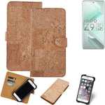 FOR Vivo iQOO Z9s SMARTPHONE CASE COVER WALLETCASE CORK