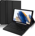 Coque Clavier Avec Touc Ad Pour Samsung Galaxy Tab A8 2022 10.5 Pouces, Azerty Français Clavier Détachable Avec Trackpad Pour Galaxy Tab A8 10.5"" Sm-X200/X205/X207, Noir