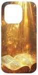 iPhone 15 Pro Catholicism Open Bible Rays Spiritual Divine Case