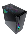 Gembird computer case Fornax 2000 - RGB LED STRIP - Kabinett - Tower - Svart