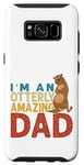 Coque pour Galaxy S8 Jeu de mots drôles de loutre de mer I'm An Otterly Amazing Dad Fête des pères