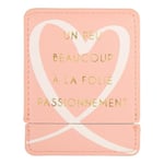 DRAEGER Paris | Miroir de Poche Un Peu Beaucoup A la Folie Passionnément étui Rose | Miroir carré Maquillage à emmener Partout | Idéal Maison et Voyages | 9 x 7cm | Cadeau Amoureuse, amitié, Famille