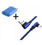 Pack Pour Nokia 2.3 Smartphone Micro Usb (Cable 90 Degres Fast Charge + Prise Secteur Couleur) - Bleu