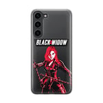 ERT GROUP Coque de téléphone Portable pour Samsung S23 Original et sous Licence Officielle Marvel Motif Black Widow 008 Parfaitement adapté à la Forme du téléphone Portable, partiel imprimé