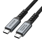 Câble Court Usb C Vers Usb C 0,5 M 1 Pièce, 50 Cm Usb 3.2 Gen 2X2 20Gbps 100W Câble De Transfert De Données Usb C 4K Vidéo Haute Vitesse À Charge Rapide Compatible Avec Macbook, Moniteur