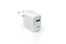 Bloc secteur MiniPro USB-A+USB-C 65W Blanc