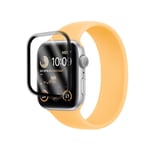 Film protecteur avec bords Noir pour Apple Watch Series SE 2 2022 44mm verre trempé de protection transparent - Yuan Yuan