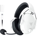 Razer BlackShark V2 Hyperspeed for PC - Wireless E-Sports Gaming-Headset Ultra Lightweight 280g (Super Wideband Microphone, TriForce Titanium 50mm Driver, Sound Isolating foam) White