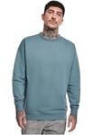 Urban Classics Men's Sweat Crewneck Jumper, Blue , S