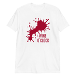 Copy of Kortärmad t-shirt i unisex-modell med texten - Wine o clock Svart / L