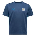 Manchester City Tränings T-Shirt - Inky Blue/Magic Blue Barn - PUMA, storlek L/164 cm