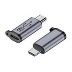 Adaptateur vers Micro USB Mini USB type-c femelle vers Micro Usb mâle convertisseur pour téléphone tablette caméra QXNF - Type Type C to Micro