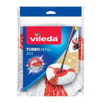 Vileda Microfibre 2 in 1 Easy Wring & Clean Turbo Mop Refill Replacement Heads