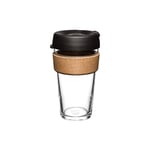 Mug med lock KeepCup Brew Cork Black, 454 ml