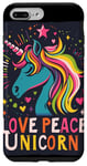 Coque pour iPhone 7 Plus/8 Plus Licorne ludique avec des couleurs d'amour