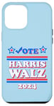 Coque pour iPhone 14 Plus Harris Tim Walz Président des élections 2024 Démocrates patriotiques