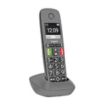 Gigaset EASY HX - Additional Handset for Gigaset EASY Big Button Elderly Phone, need DECT-Base or router, titanium grey