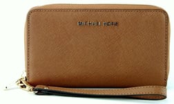 Michael Kors Brown Purse Zip Around Medium Wristlet Phone Holder Leather RRP£135