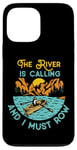 iPhone 13 Pro Max Rowing Row Boat Retro Vintage The River Is Calling And I Case