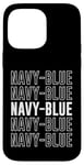 Coque pour iPhone 14 Pro Max Bleu marine