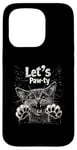 iPhone 15 Pro Let’s Paw-ty Cat Graphic Fun Party Cat Design for Pet Lovers Case