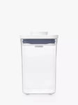 OXO POP Square Short Kitchen Storage Container, 1L, Clear