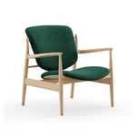 House of Finn Juhl - France Chair, Clear oiled oak, Cat. 4 Vidar 1062 - Fåtöljer - Finn Juhl - Grön,Träfärgad - Trä/Textilmaterial