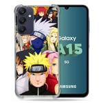 Cokitec Coque Renforcée pour Samsung Galaxy A15 4G / 5G Manga Naruto Team