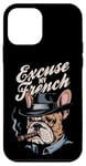 Coque pour iPhone 12 mini Bulldog français Excuse My Frenchie Vintage Bulldog Lover