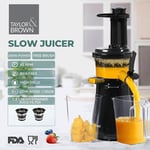 Taylor & Brown Slow Masticating Juicer Extractor for Vegetables Fruit Cold Press