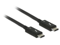 DELOCK – Thunderbolt 3 (20 Gb/s) USB-C cable male > male passive 1.5 m 5 A black (84846)