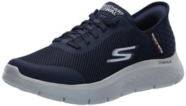 Skechers Homme Free Slip-ins Go Walk Flex-Hands Up Basket, Bleu Marine, 45.5 EU Large