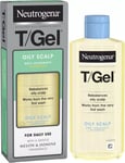 4 x Neutrogena T/Gel Anti Dandruff Shampoo for Oily Scalp and Hair, 250ml