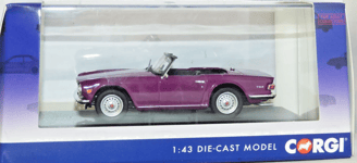 Corgi  Triumph TR 6 Magenta 1:43 Scale