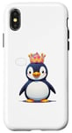 Coque pour iPhone X/XS Costume incroyable de pingouin pour les fans de l'Arctique