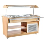 Polar Refrigeration Buffet-bar central réfrigéré Série G, 170W. Capacité : 4x GN 1/1. R600a, CR899