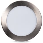 Spot led encastrable extra-plat 12W - cct - Coupe ø 155mm - 3 - Argent