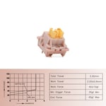 Outemu-Commutateur silencieux Peach V2,commutateurs lubrifiés pour clavier mécanique,interrupteur linéaire,5 broches,échange à chaud,axe MX bricolage - Type [Peach Switch V2]-110PCS