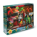 Pinypon Action - Attaque de dinosaures, figurine d'aventurier et deux figurines de dinosaures incluses, camp scientifique avec poulis et nombreux accessoires, pour enfants à partir de 4ans et+