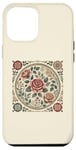 Coque pour iPhone 12 Pro Max Rose florale botanique, style bohème minimaliste, roses d'amour