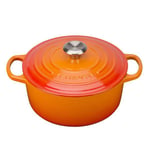 Le Creuset - Signature støpejernsgryte rund 24 cm 4,2L volcanic