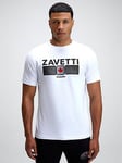 Zavetti Canada Ovello 2.0 Chevron T-shirt - White, White, Size S, Men