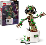 LEGO Marvel Dancing Groot Buildable Animated Toy Action Figure, Guardians of the