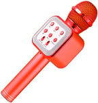 Karaokemikrofoni Bluetoothilla, punainen