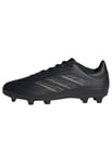 adidas Mixte Copa Pure II League Football Boots Firm Ground Chaussures Terrain Ferme, Core Black/Carbon/Gold Metallic, 38 2/3 EU