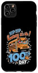 Coque pour iPhone 11 Pro Max 100 Days of School Bus Driver Kids Teacher Hooray 100