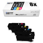 8X Toner For Xerox Phaser 6020 6022 Like 106R02756 - 106R02759 Set CMYK