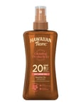 Glowing Protection Dry Oil Spray Spf20 200 Ml Solkräm Sololja Nude Hawaiian Tropic