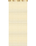 Gullfarget Dørforheng med Stjerner 100x245 cm