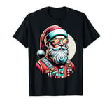 Retro Christmas Santa: Nostalgic Cheer with a Modern Touch T-Shirt